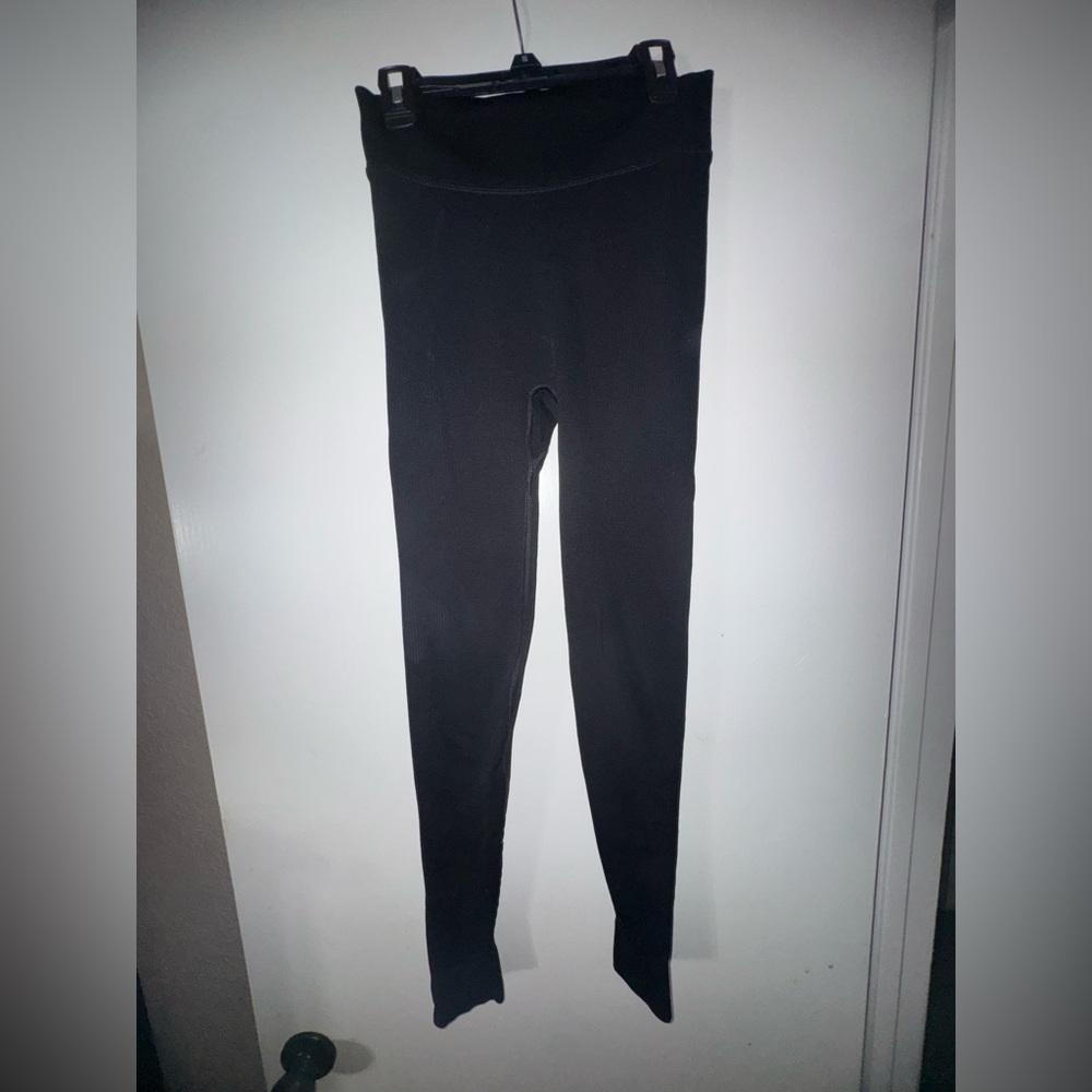 lululemon athletica black ribbed  Leggings